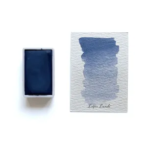 single matte Lapis Lazuli Pb29 (Mineral) - Artist Grade Handmade Honey Based Watercolor Paint Full Pan 3.2Ml