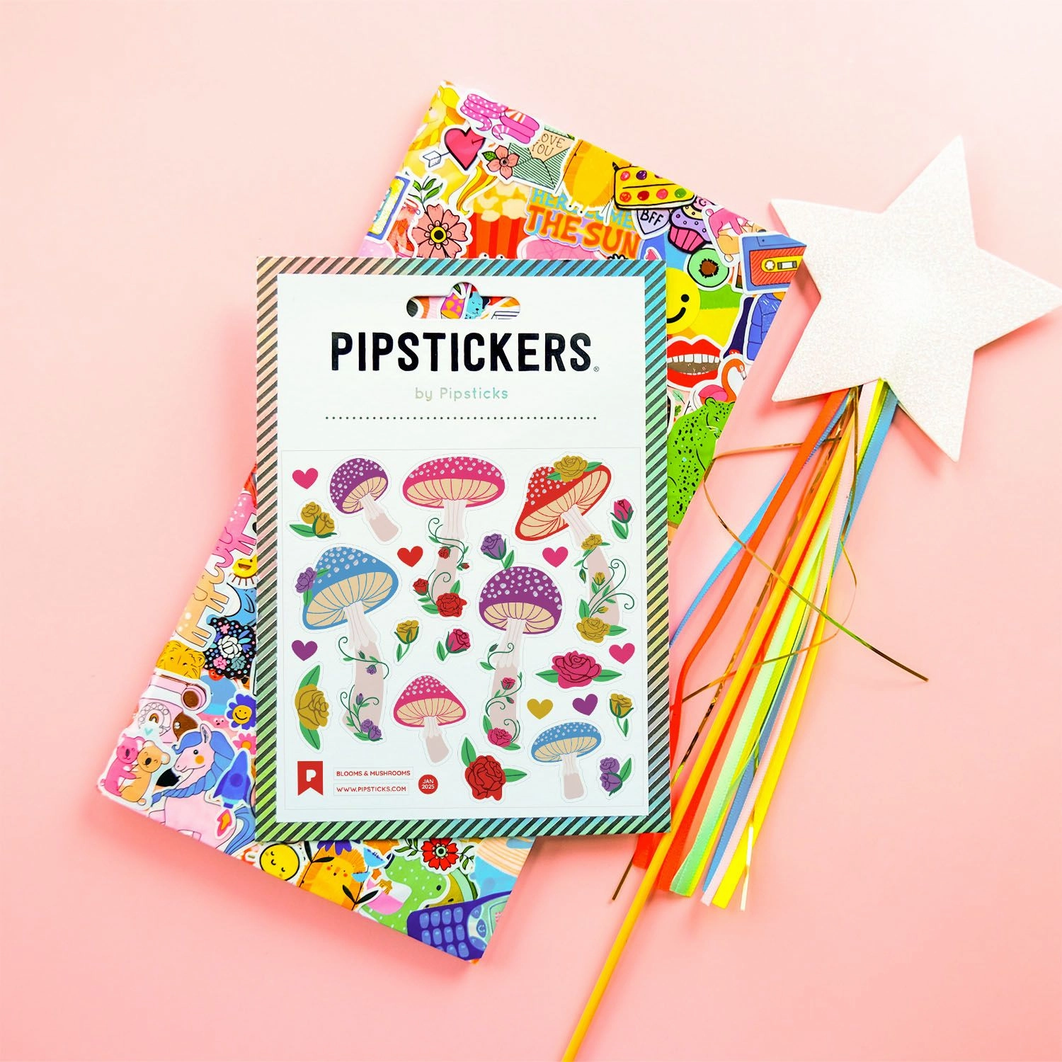 Blooms & Mushrooms Stickers quality locking