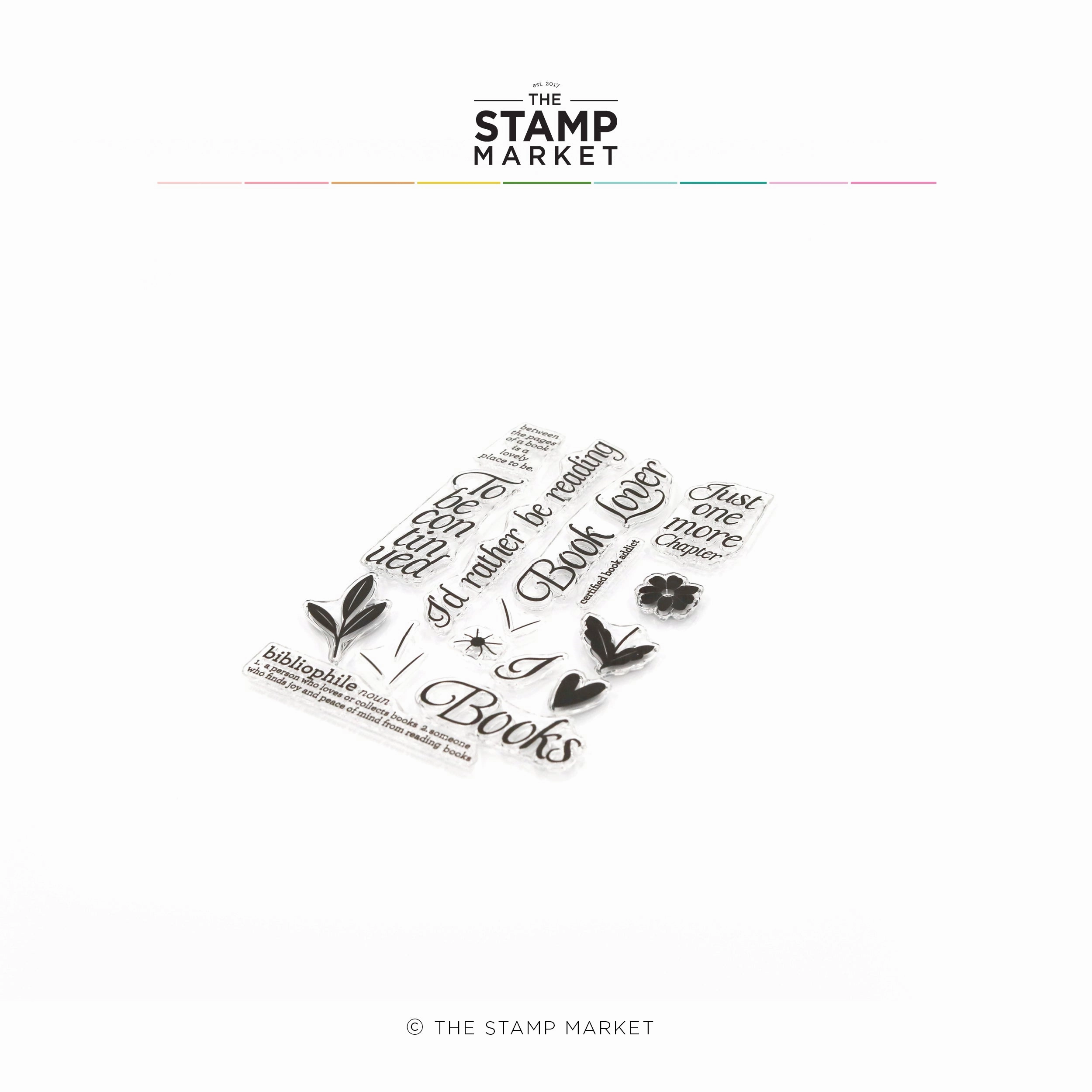 Book Lover Stamp top bright