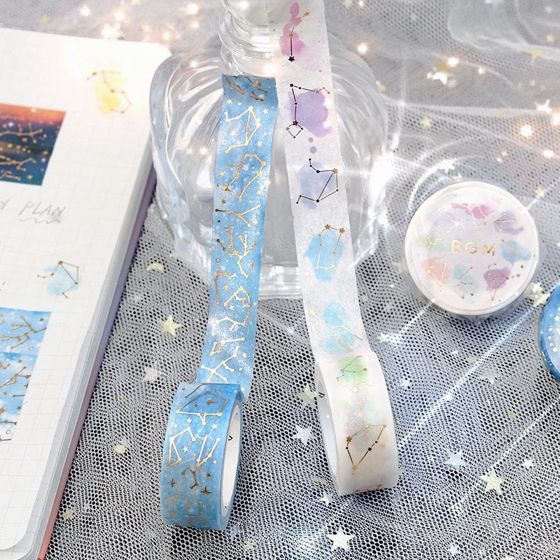 Colorful Constellation Washi Tape Foil Bgm sleek