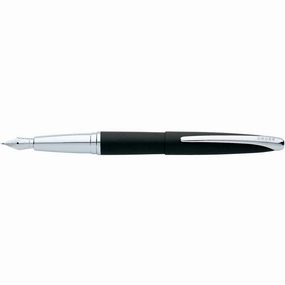 latest steel Cross Atx Basalt Black Fountain Pen