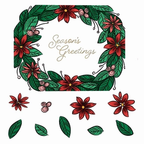 Holiday Wreath - 6X7 Stamp Set - Retiring gift classic