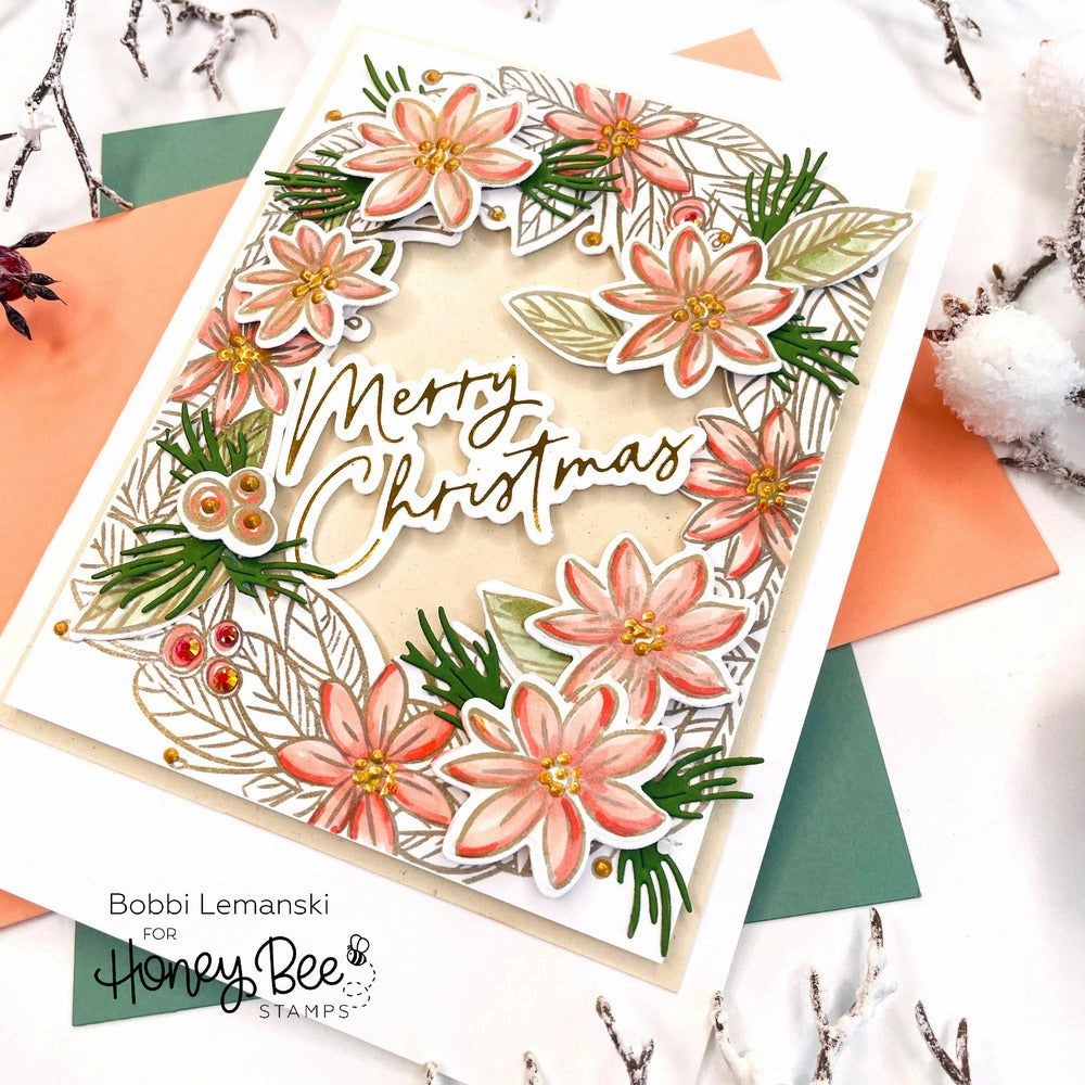 quality warm Holiday Wreath - 6X7 Stamp Set - Retiring