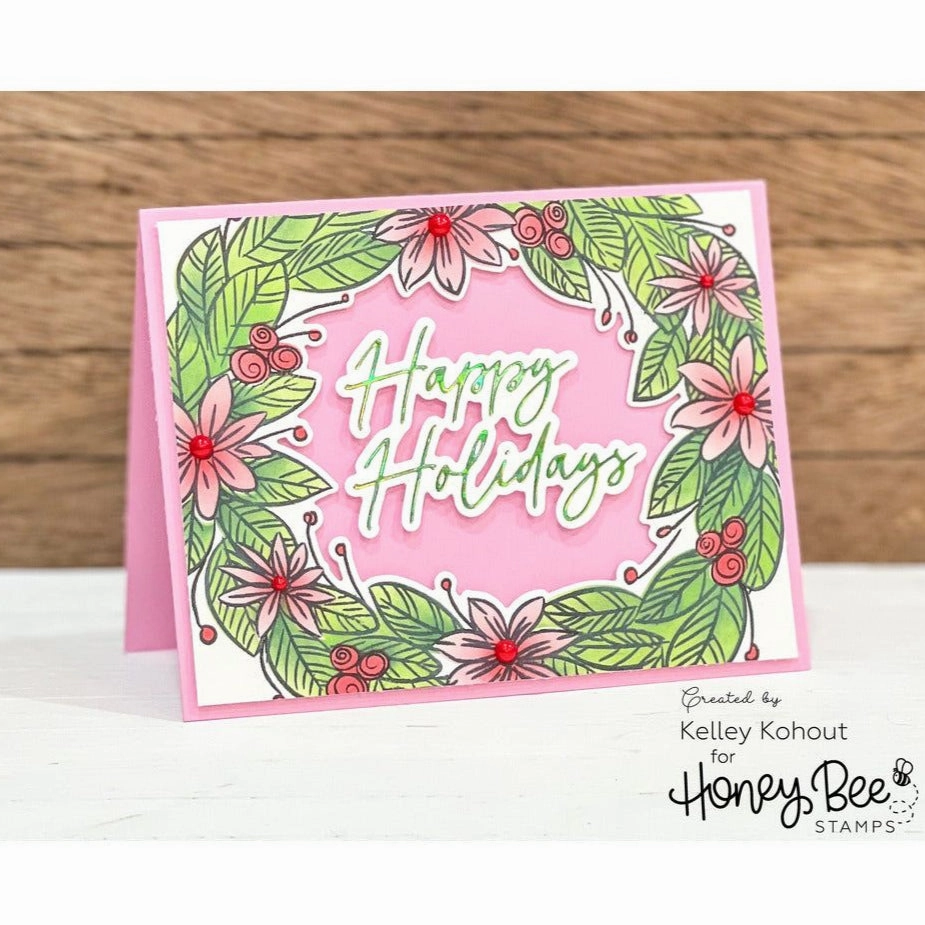 Holiday Wreath - 6X7 Stamp Set - Retiring foldable