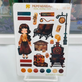 Paperaicashop Train Station Planner Sticker collapsible bestselling