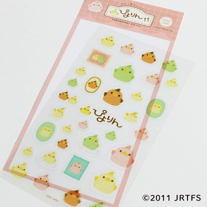 Piyorin Transparent Sticker Sheet - Iroiro antislip resilient