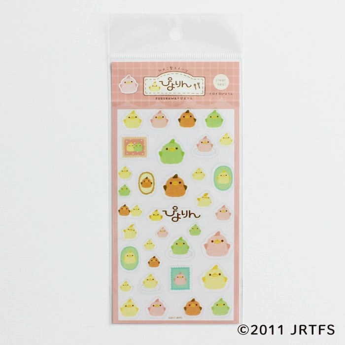 Piyorin Transparent Sticker Sheet - Iroiro metallic