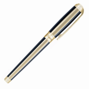 popular St Dupont Line D Windsor Blue And Gold Rollerball Pen