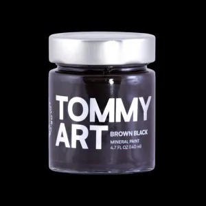 round Colour - Brown Black Paint