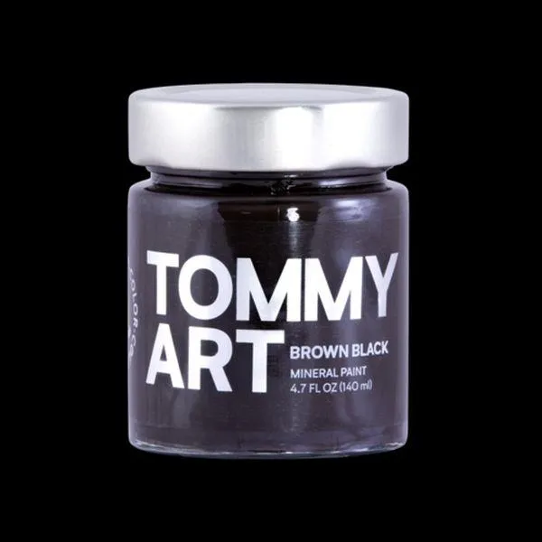 round Colour - Brown Black Paint