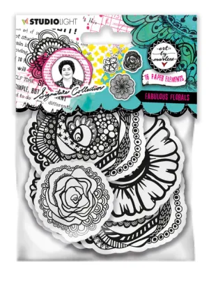 durable giant Art By Marlene Paper Elements-  Fabulous Florals-
