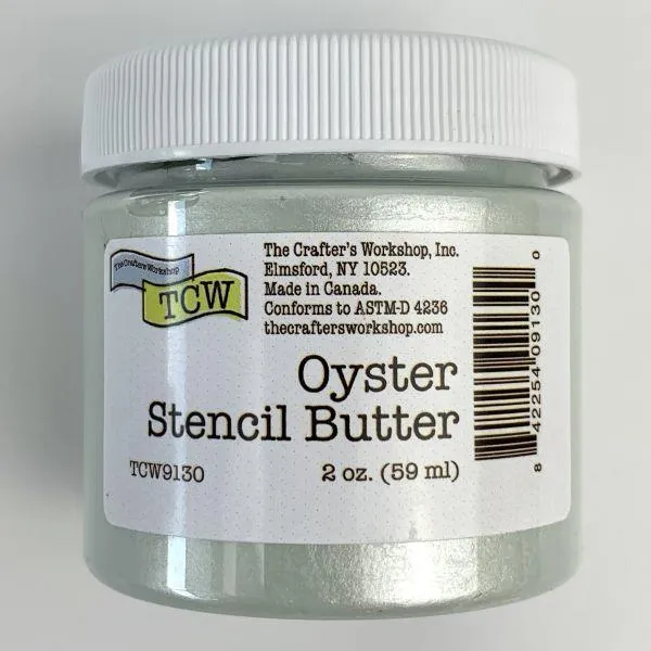 Stencil Butter - Oyster square fiber
