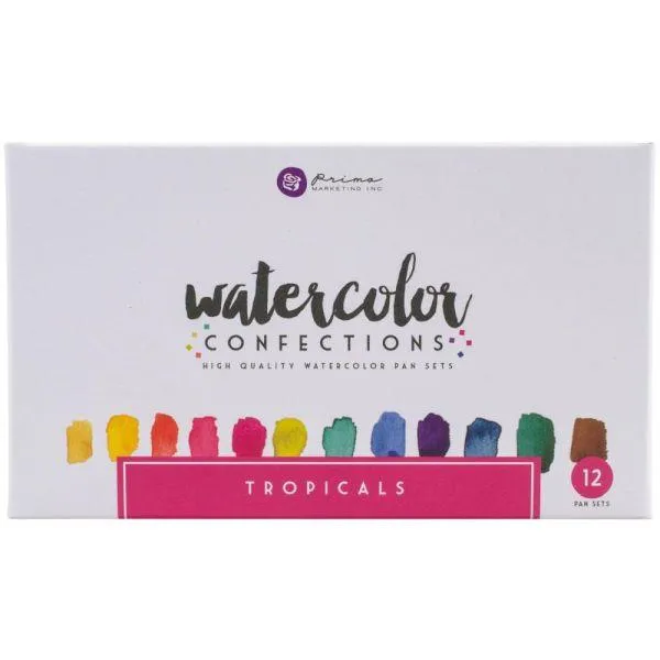 muted robust Watercolor Confections - Tropicals