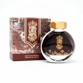 38Ml Beaver Dam Brown Ink glass
