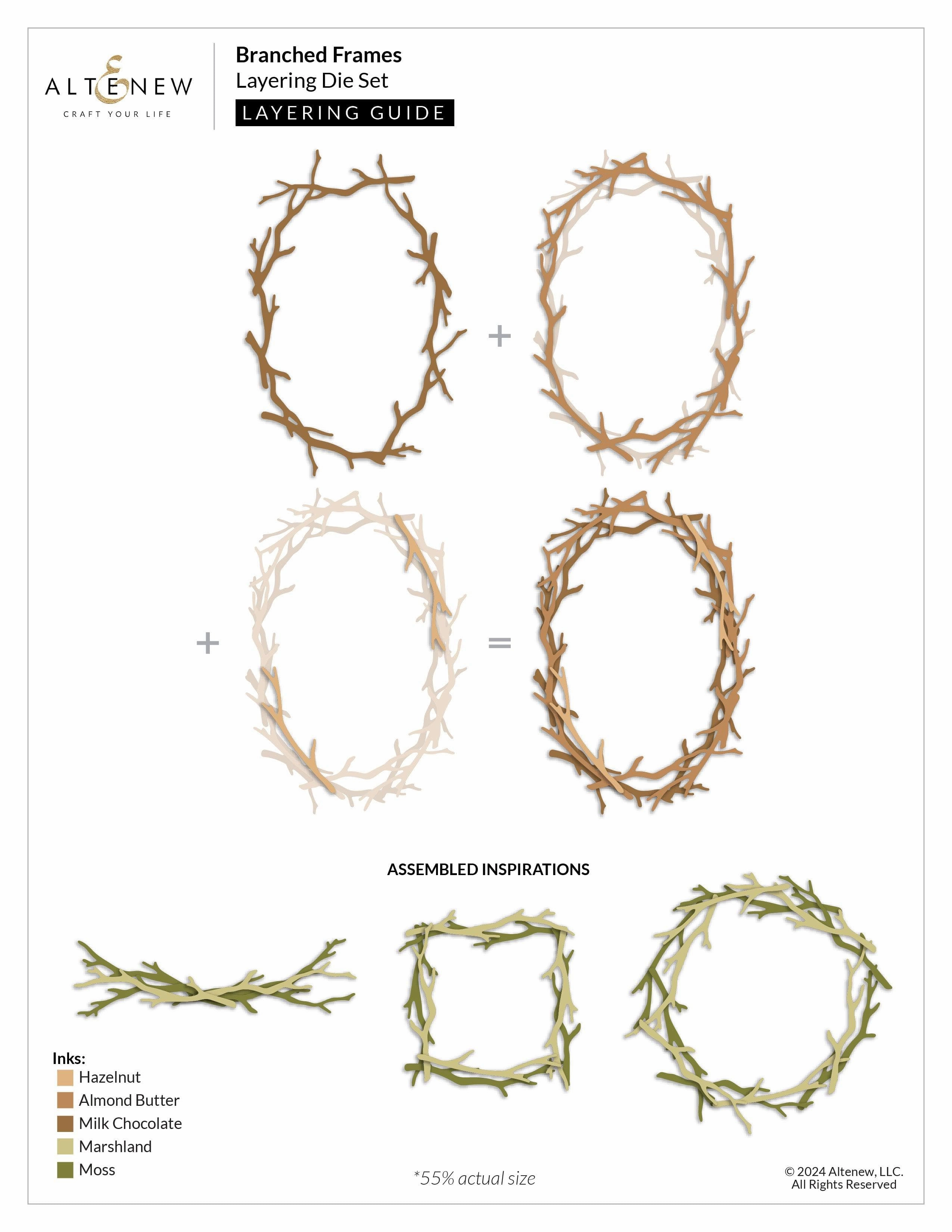 daily set Branched Frames Die Set