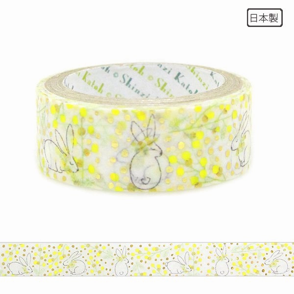 Mimoza Rabbit Washi Tape Shinzi Katoh Design eco collectible