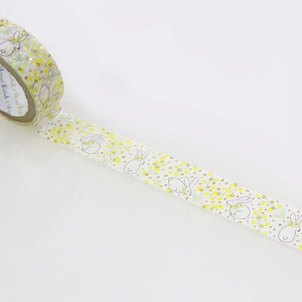 shiny Mimoza Rabbit Washi Tape Shinzi Katoh Design