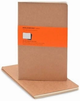 eco Moleskine Cahiers Lined Notebook Set- Kraft Large