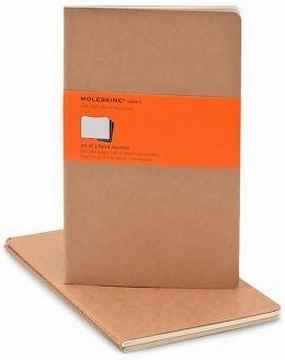 eco Moleskine Cahiers Lined Notebook Set- Kraft Large