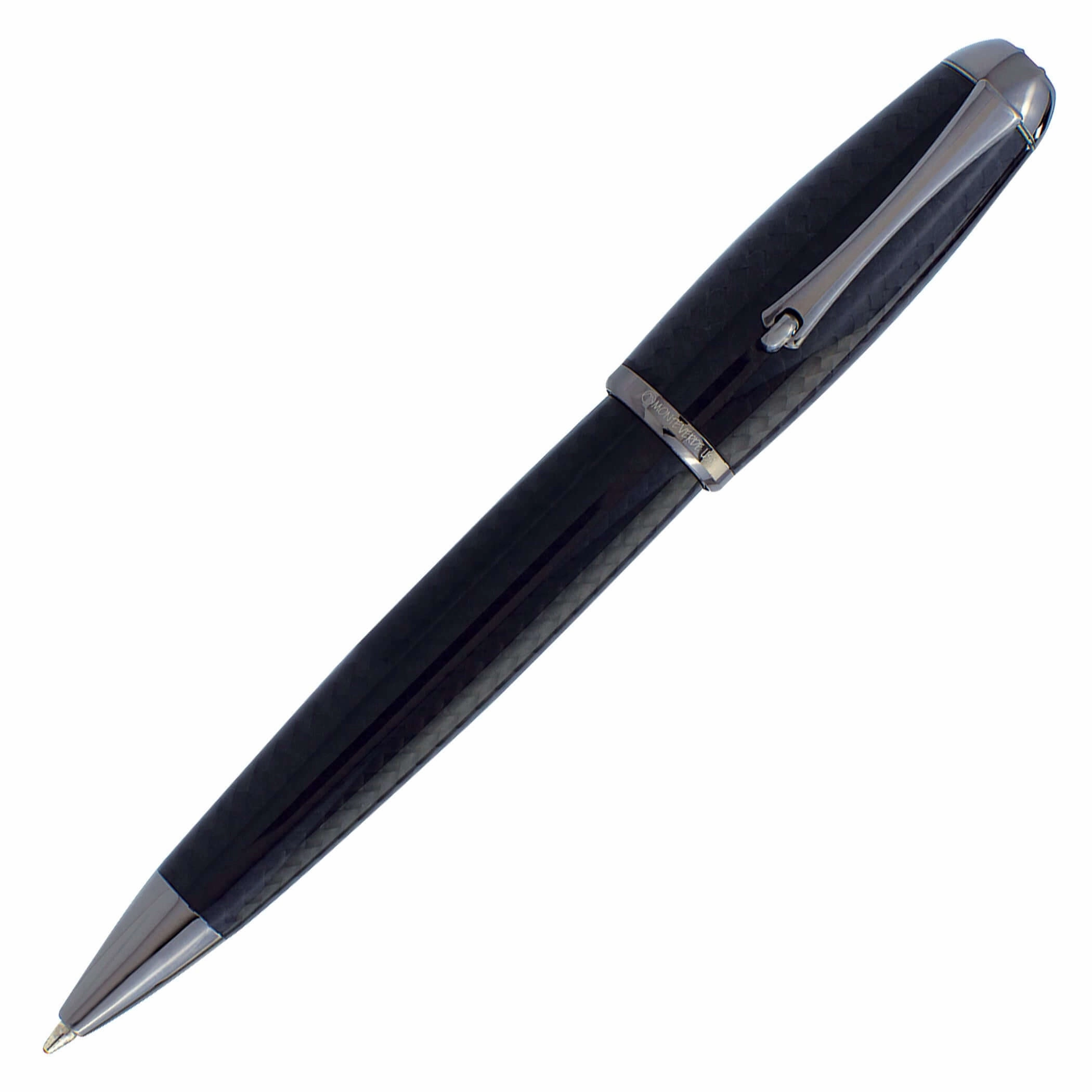 versatile Monteverde Super Mega Carbon Fiber And Gunmetal Ballpoint Pen