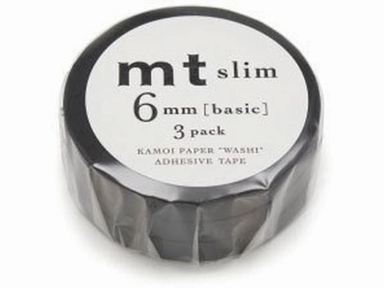 short gift Mt Slim Matte Black Washi Tapes
