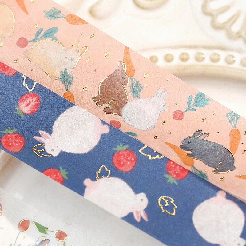 Rabbit Country 3 O'Clock Snack Washi Tape stackable