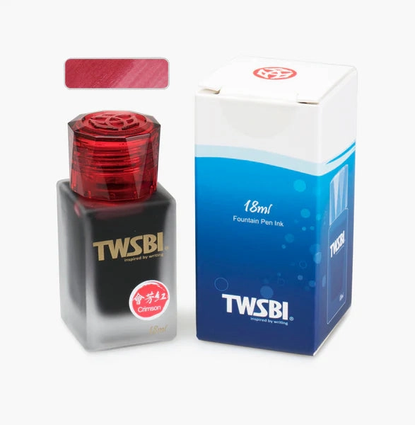 Twsbi 1791 Crimson Ink 18Ml large expandable