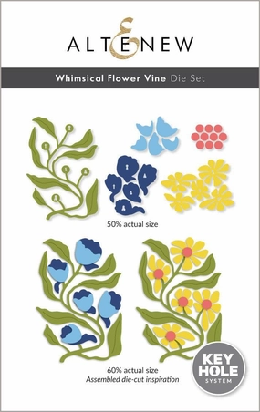 paper stackable Whimsical Flower Vine Die Set