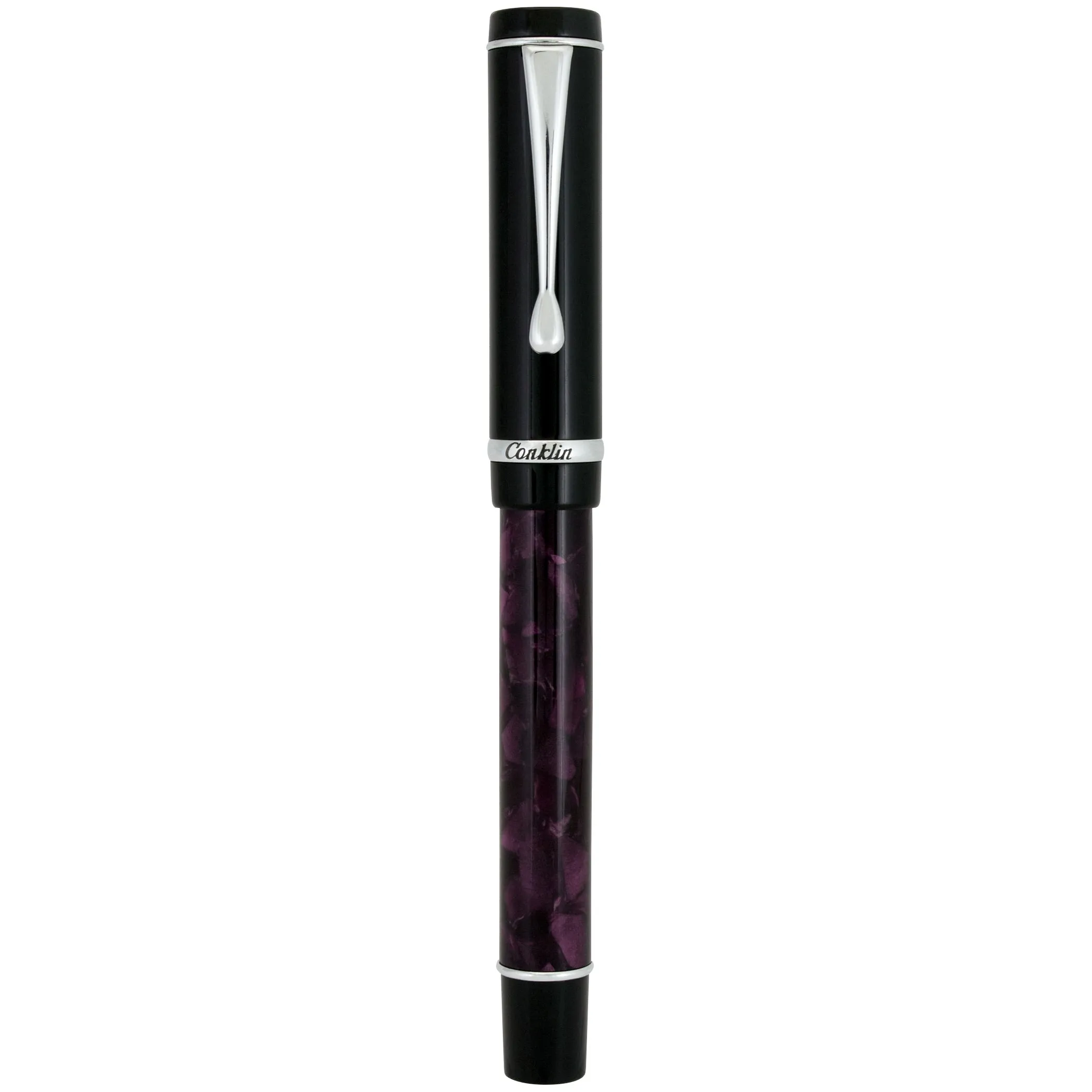 Conklin Duragraph Purple Nights Fountain Pen wooden