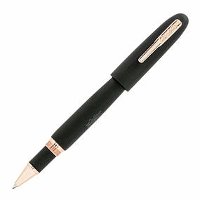 portable Conklin All American Matte Black Rosegold L.E. Rollerball Pen