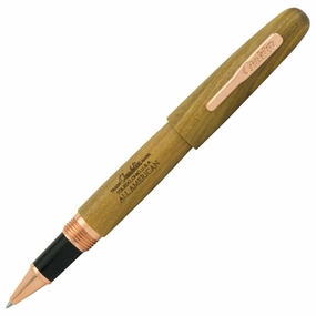 square round Conklin All American Pau-Preto Rosegold Rollerball Pen