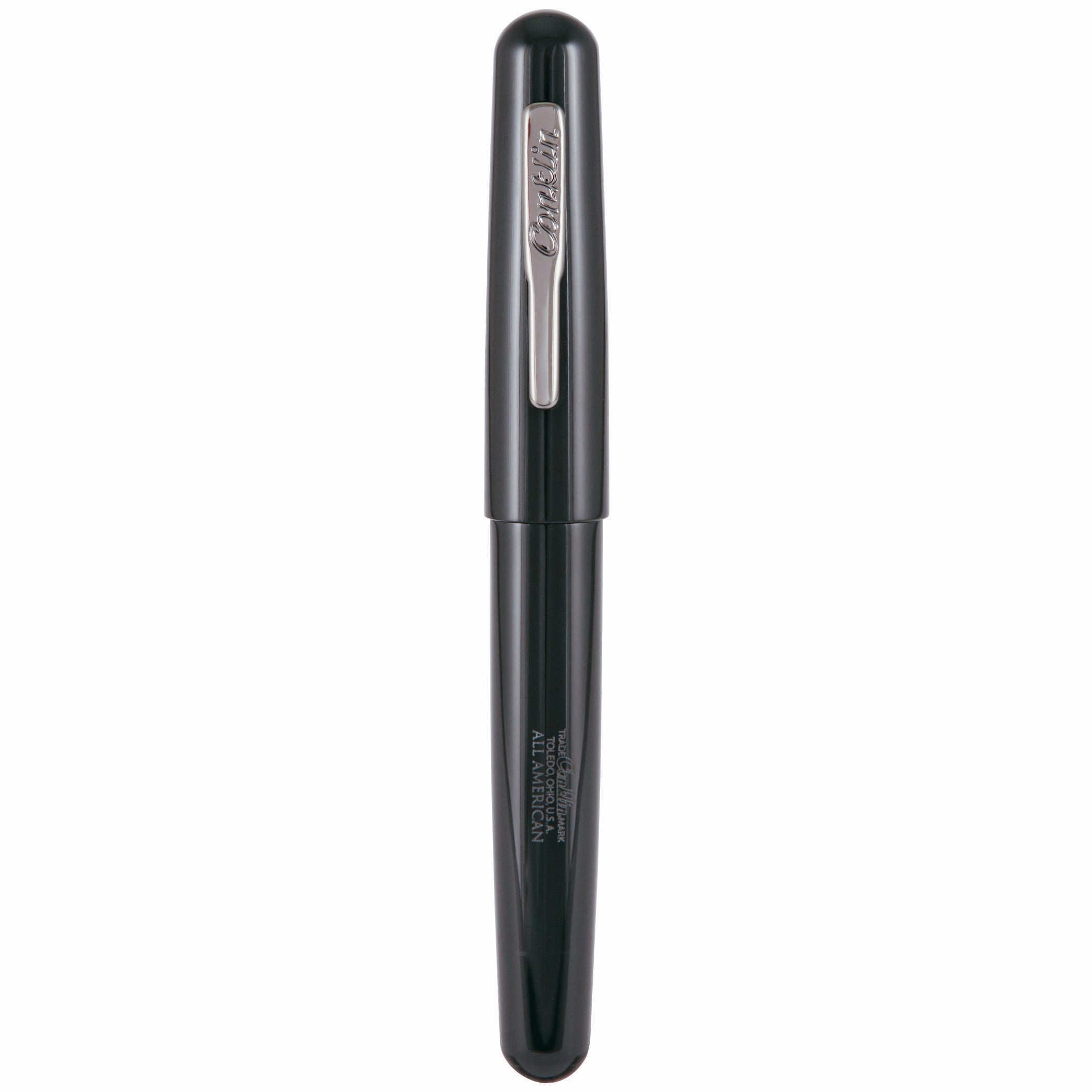 Conklin All American Raven Black Fountain Pen flat daily