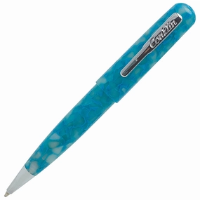 Conklin All American Serenity Turquoise Ballpoint Pen short portable