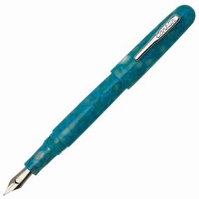Conklin All American Serenity Turquoise Fountain Pen warm