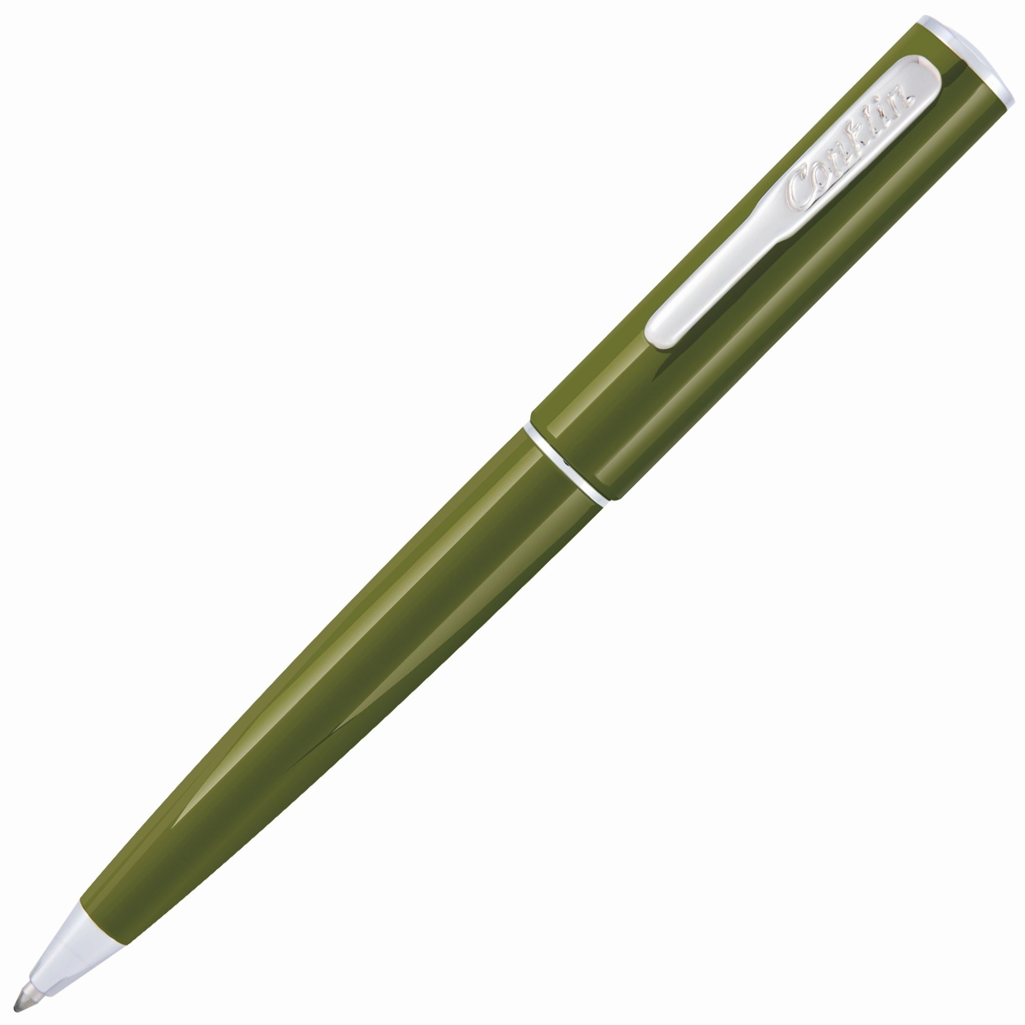 exclusive Conklin Coronet Olive Ballpoint Pen