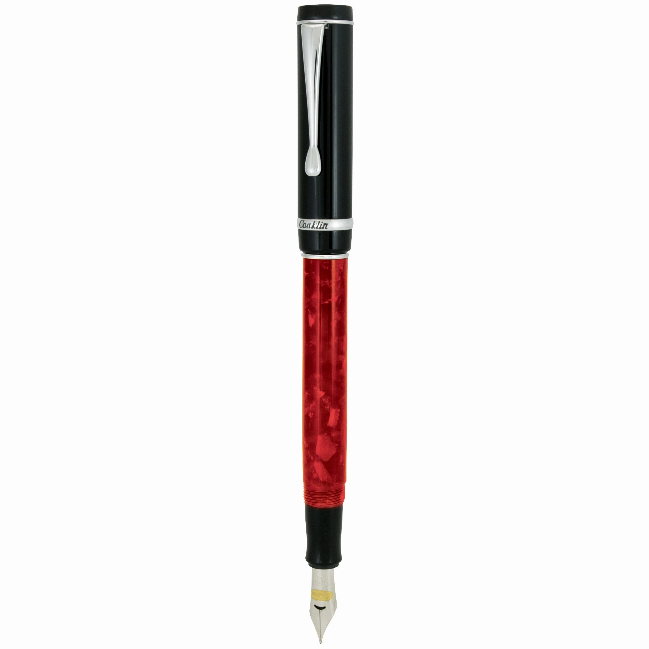 bamboo locking Conklin Duragraph Red Nights Fountain Pen
