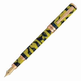 Conklin Stylograph Mosaic Yellow/Blue Fountain Pen everyday giant