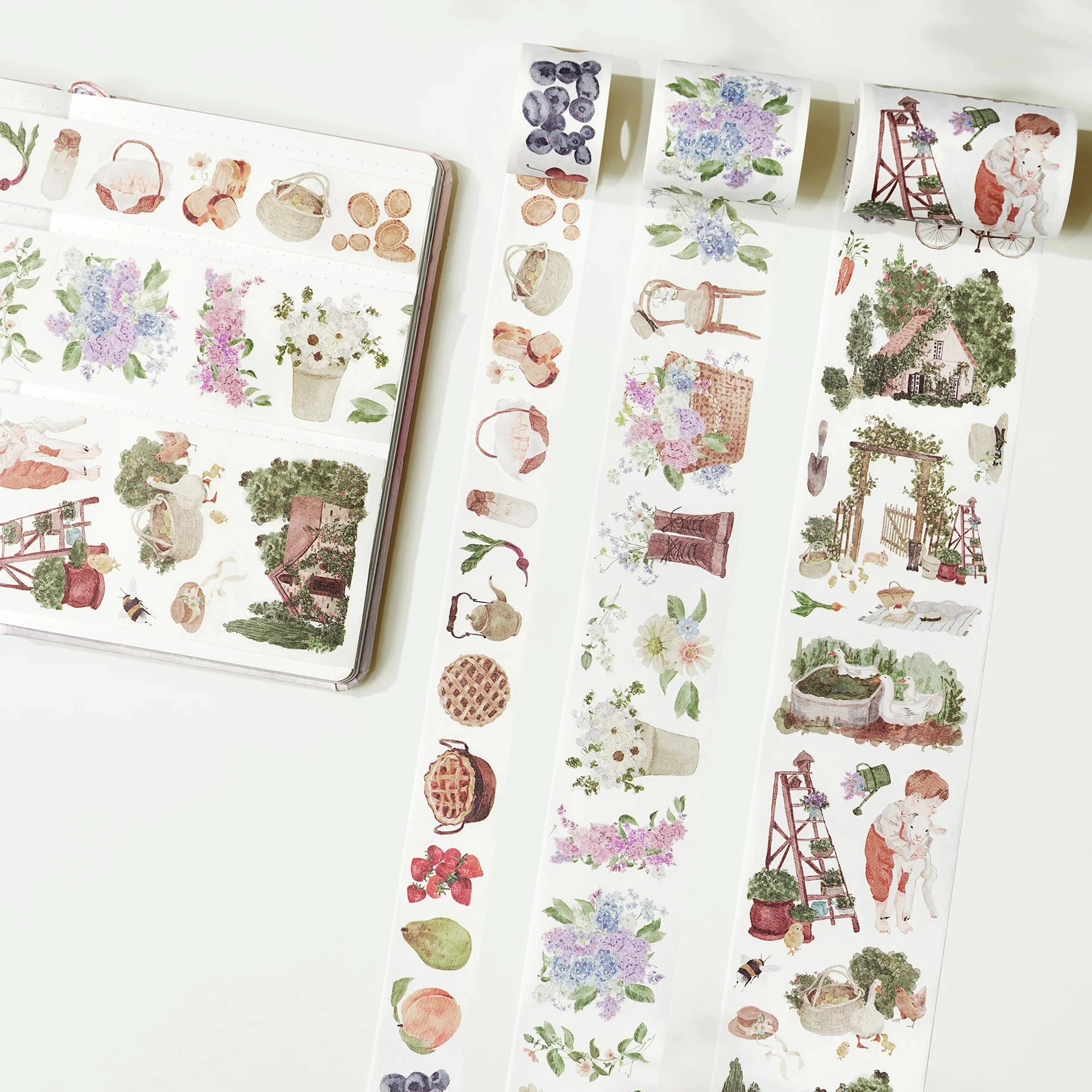 Cottage Charm Washi Tape Sticker Set mini soft