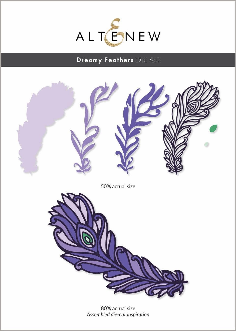 single Dreamy Feathers Die Set