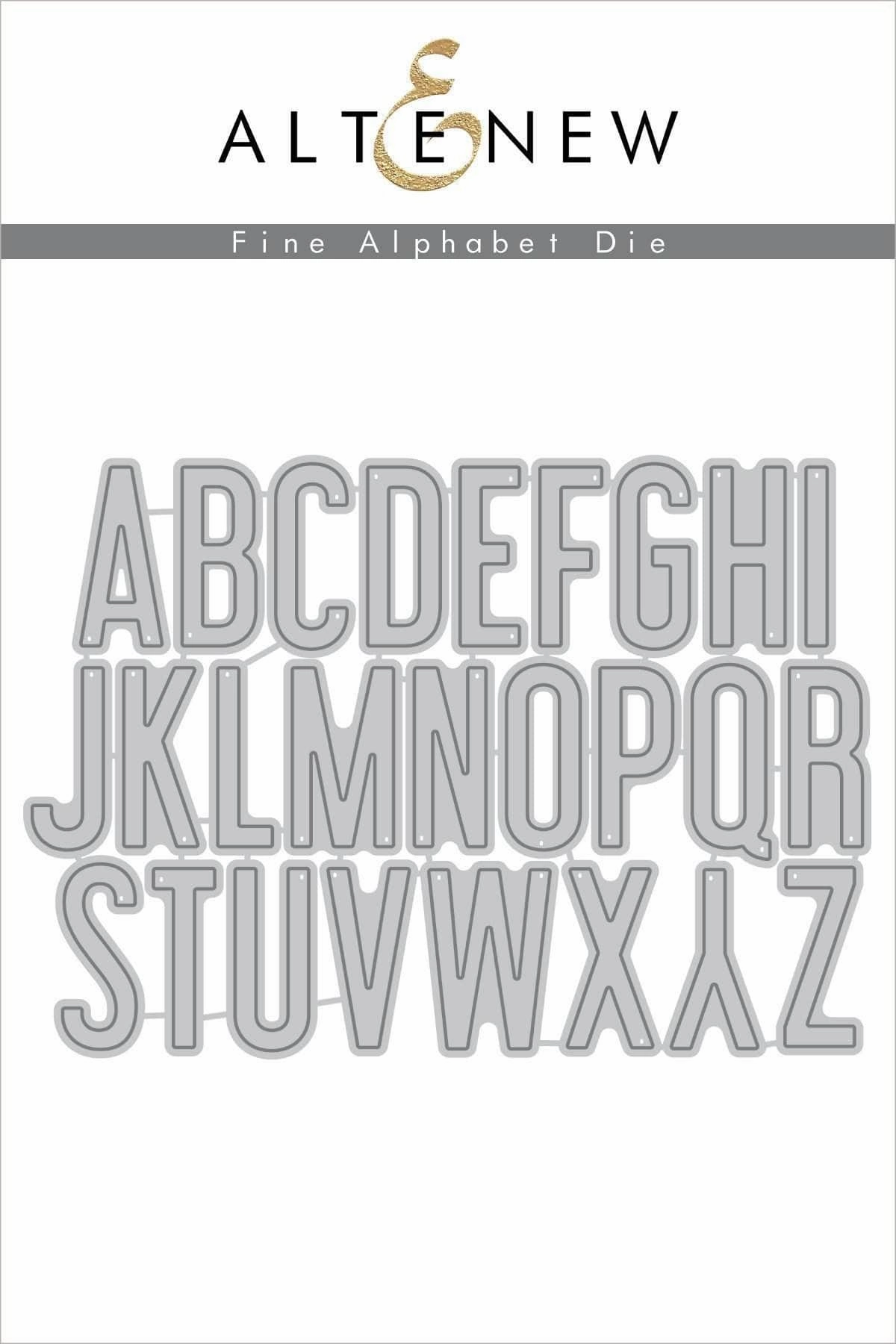 leather maxi Fine Alphabet Die Set