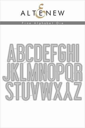 leather maxi Fine Alphabet Die Set