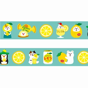 premium Papier Platz X Concombre Washi Tape - Lemon