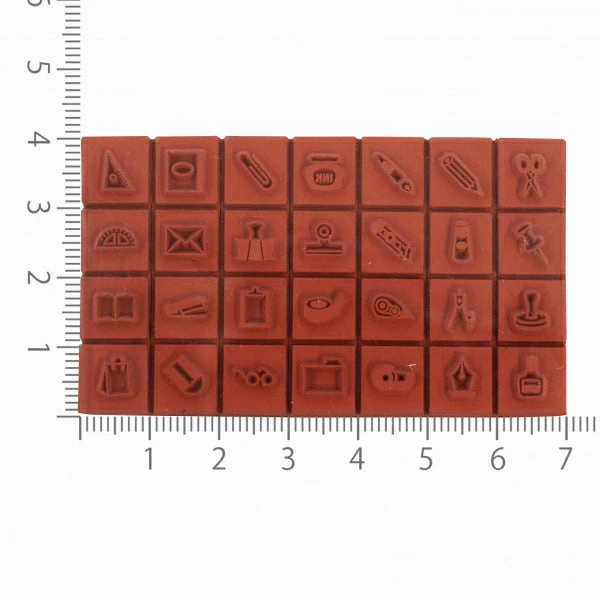 Petit Letter Stamp Set - Large Size - Stationery Icons everyday strong