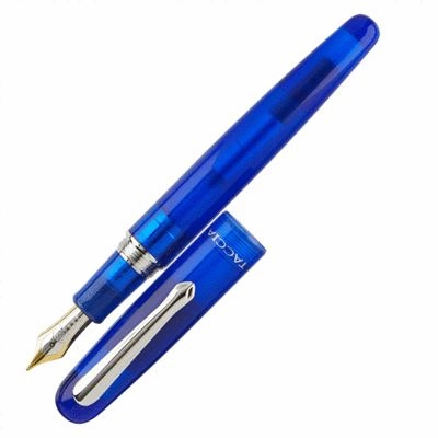 Taccia Spectrum Ocean Blue 14K Gold Two-Tone Nib Fountain Pen latest luxury