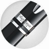 thin magnetic Waterman Expert Black Lacquer & Chrome Fountain Pen