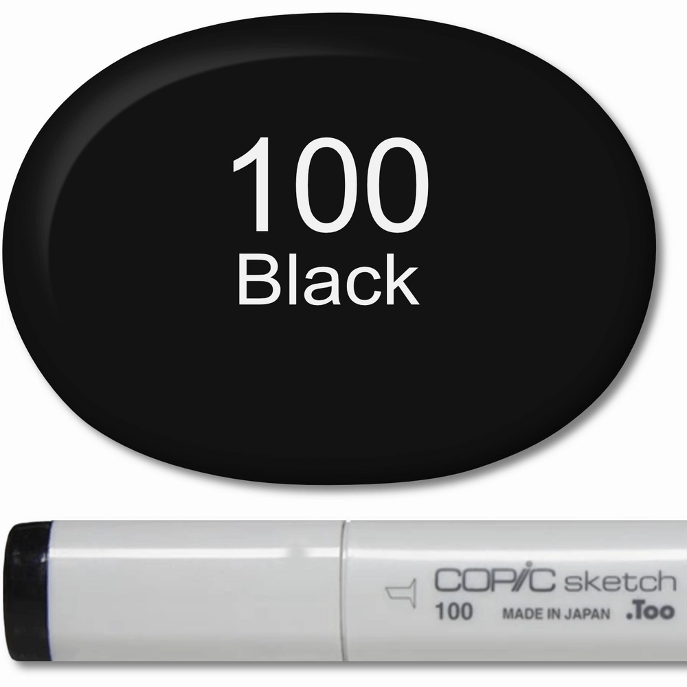 Copic Sketch Marker - 100 Black biodegradable synthetic