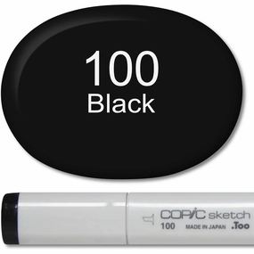Copic Sketch Marker - 100 Black biodegradable synthetic