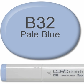 earthy modern Copic Sketch Marker - B32 Pale Blue