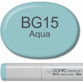 glossy Copic Sketch Marker - Bg15 Aqua