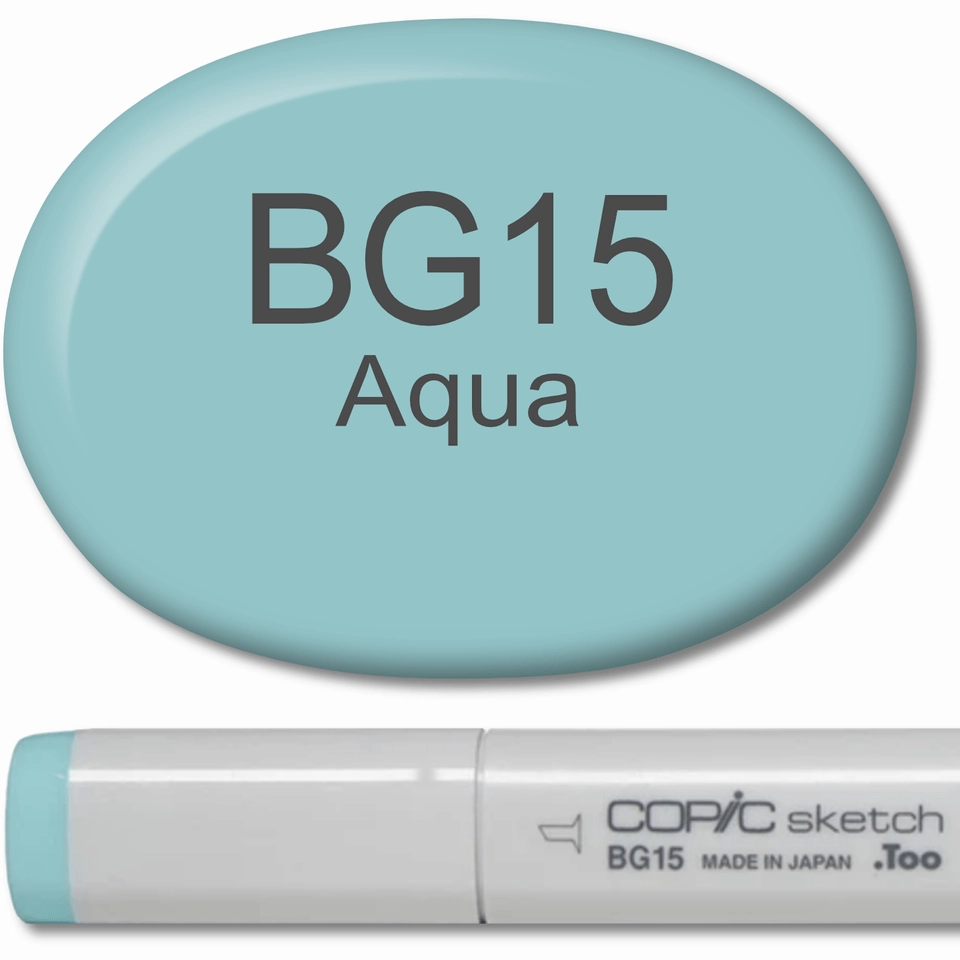 glossy Copic Sketch Marker - Bg15 Aqua